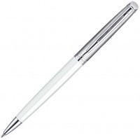 Ручка шариковая Waterman Hemisphere Deluxe White CT, M синие чернила