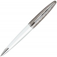 Ручка шариковая Waterman Carene White ST, M синие чернила