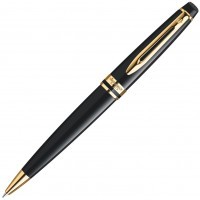 Ручка шариковая Waterman Expert 3 Black Laque GT, M синие чернила