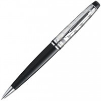 Ручка шариковая Waterman Expert 3 Deluxe Black CT, M синие чернила