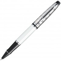 Ручка роллер Waterman Expert 3 Deluxe White CT, F черные чернила