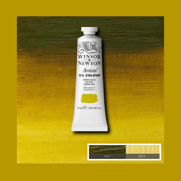 Краски масляные Winsor&Newton ARTISTS' 37мл, зеленое золото - купить в ...