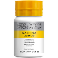 Акриловые краски Winsor&Newton GALERIA 250мл, белила титановые