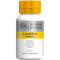 Акриловые краски Winsor&Newton GALERIA 500мл, белила титановые