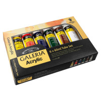 Набор красок акрил `6x60ml Tube Set` GALERIA Winsor&Newton, 6цв.