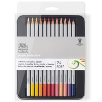 Набор цветных карандашей 24цв. STUDIO COLLECTION Winsor&Newton, метал. коробка