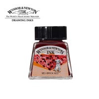 Тушь для рисования Winsor&Newton, 14мл, 040 Красный кирпичный