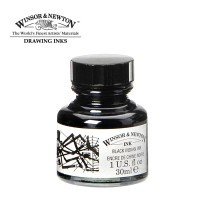 Тушь для рисования Winsor&Newton, 30мл, 030 Черный индийский