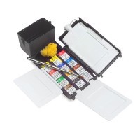 Набор акварели Winsor&Newton PROFESSIONAL Field Box, 12 цветов (мал. кюветы)