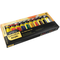 Набор красок акрил `10x60ml Tube Set` GALERIA Winsor&Newton, 10цв.