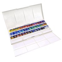 Набор акварели Winsor&Newton COTMAN, Half Pan Studio Set, 45 кювет