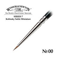 Кисть колонок круглая №00 Winsor&Newton SERIES 7 Miniature