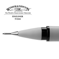Линер 0.1мм Winsor&Newton, черный, упаковка с европодвесом